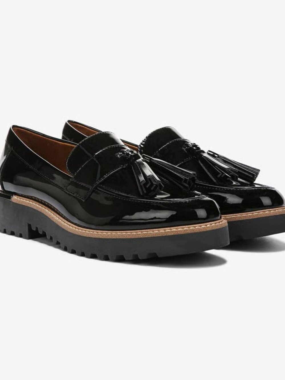 Franco Sarto Carolynn Tassel Loafer (size 10, black)